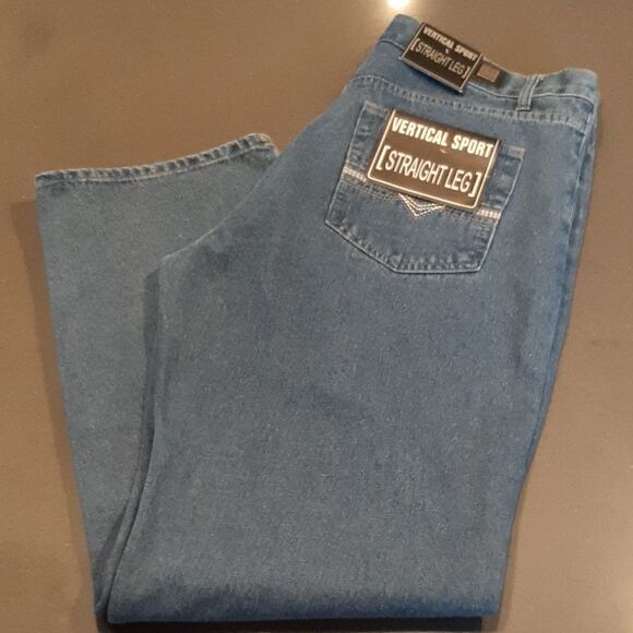 Vertical Sport Blue Stone Straight Leg Jeans NWT - Picture 1 of 12